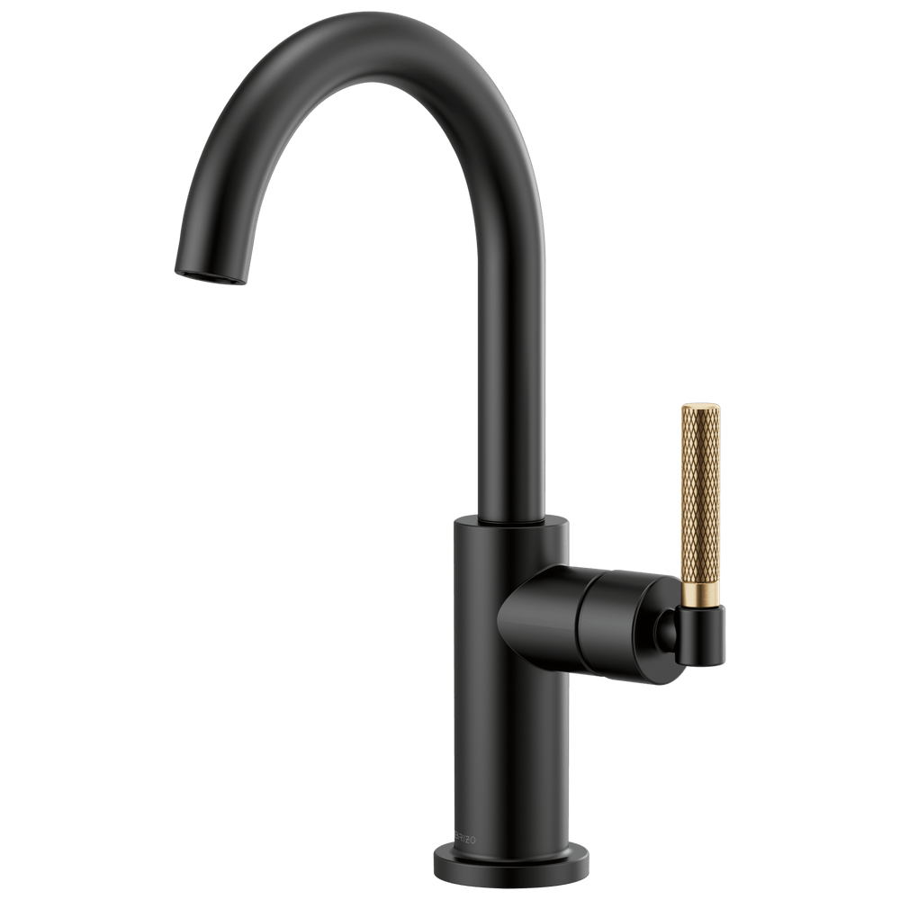 Brizo Litze®: Bar Faucet with Arc Spout and Knurled Handle Kit - Maison&Co.