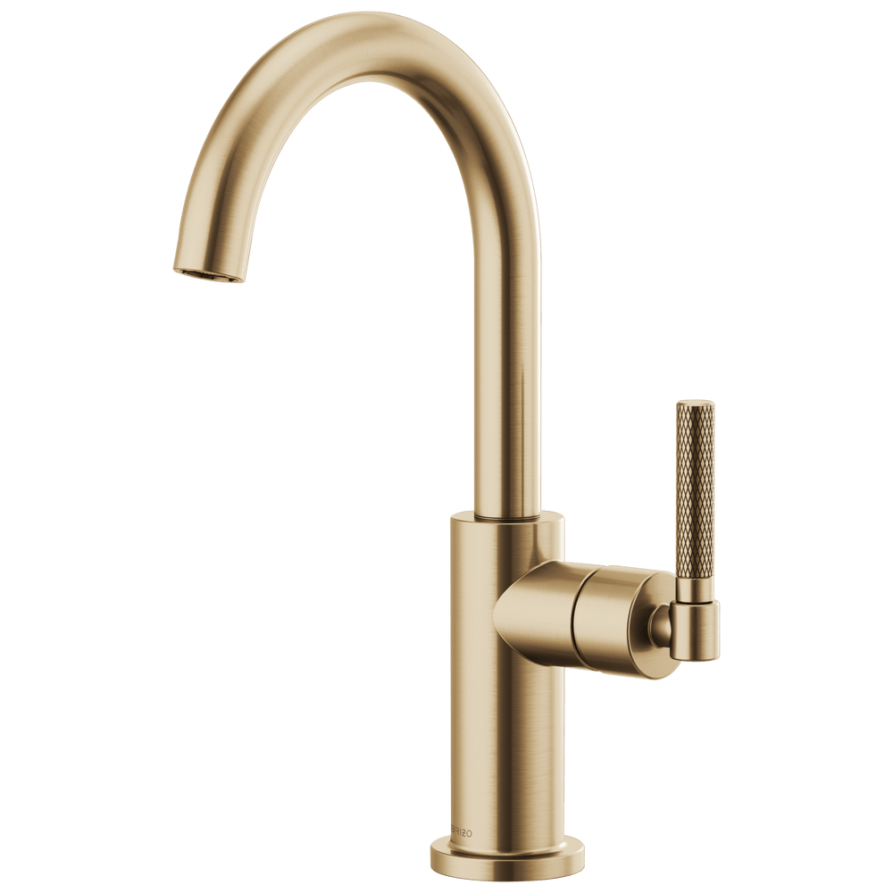 Brizo Litze®: Bar Faucet with Arc Spout and Knurled Handle Kit - Maison&Co.