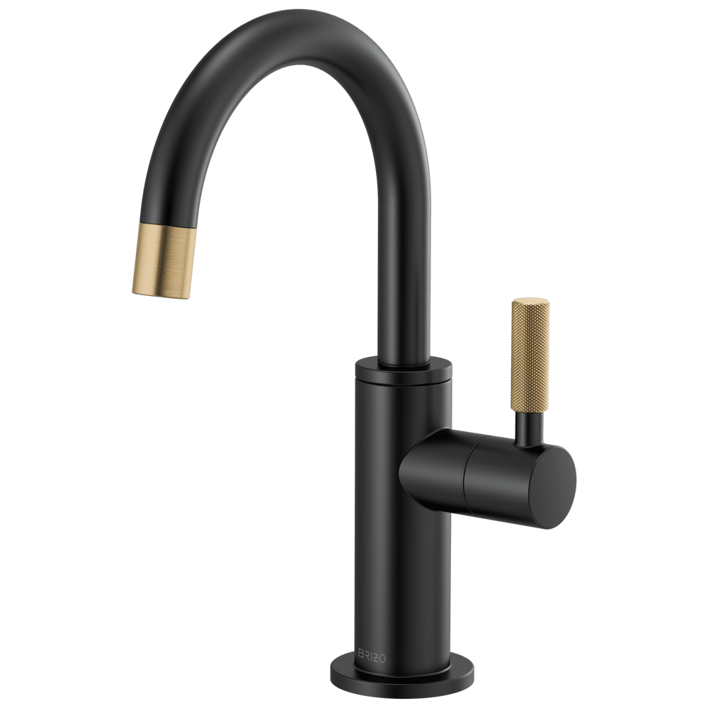 Brizo Litze®: Beverage Faucet with Arc Spout and Knurled Handle - Maison&Co.