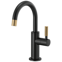 Brizo Litze®: Beverage Faucet with Arc Spout and Knurled Handle - Maison&Co.