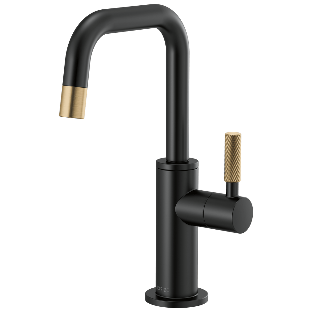 Brizo Litze®: Beverage Faucet with Square Spout and Knurled Handle - Maison&Co.