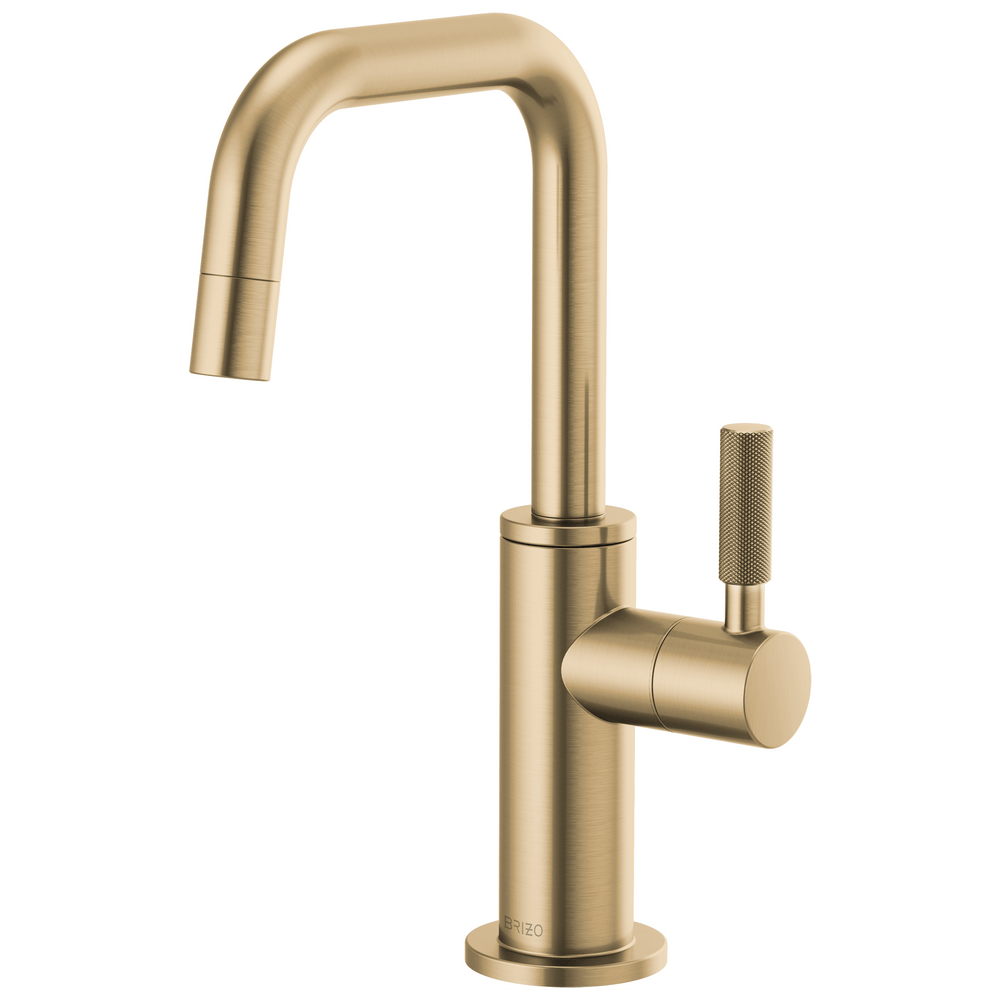 Brizo Litze®: Beverage Faucet with Square Spout and Knurled Handle - Maison&Co.