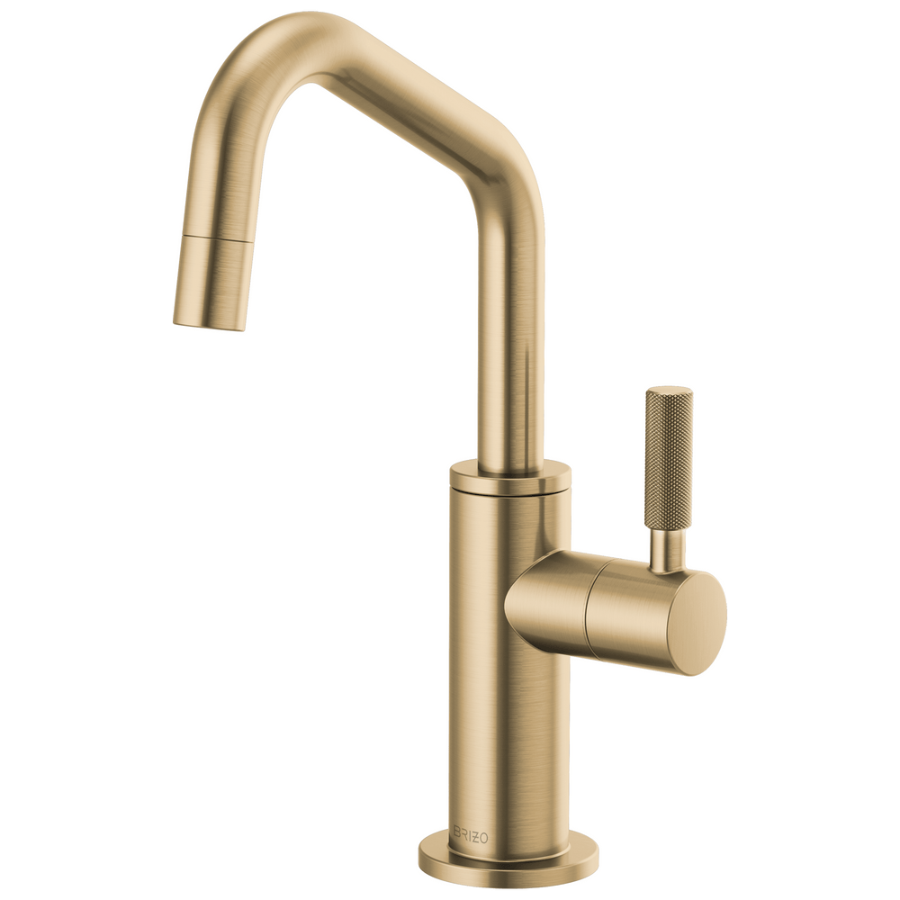 Brizo Litze®: Beverage Faucet with Angled Spout and Knurled Handle - Maison&Co.