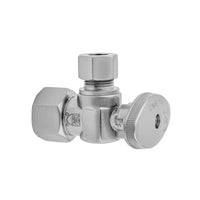 Quarter Turn Angle Pattern 1/2" IPS x 3/8" O.D. Supply Valve with Oval Handle in Multiple Finishes - Maison&Co.