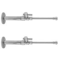 Quarter Turn Straight Pattern 3/8" IPS x 3/8" O.D. Faucet Supply Kit with Contempo Lever Handle, 20" Supply Tubes, Escutcheons in Multiple Finishes - Maison&Co.