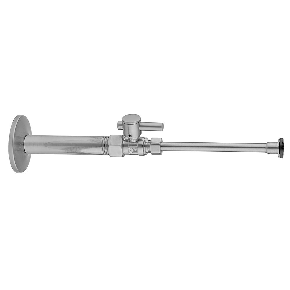 Quarter Turn Straight Pattern 3/8" IPS x 3/8" O.D. Toilet Supply Kit with Contempo Lever Handle, 20" Supply Tube, Escutcheon in Multiple Finishes - Maison&Co.