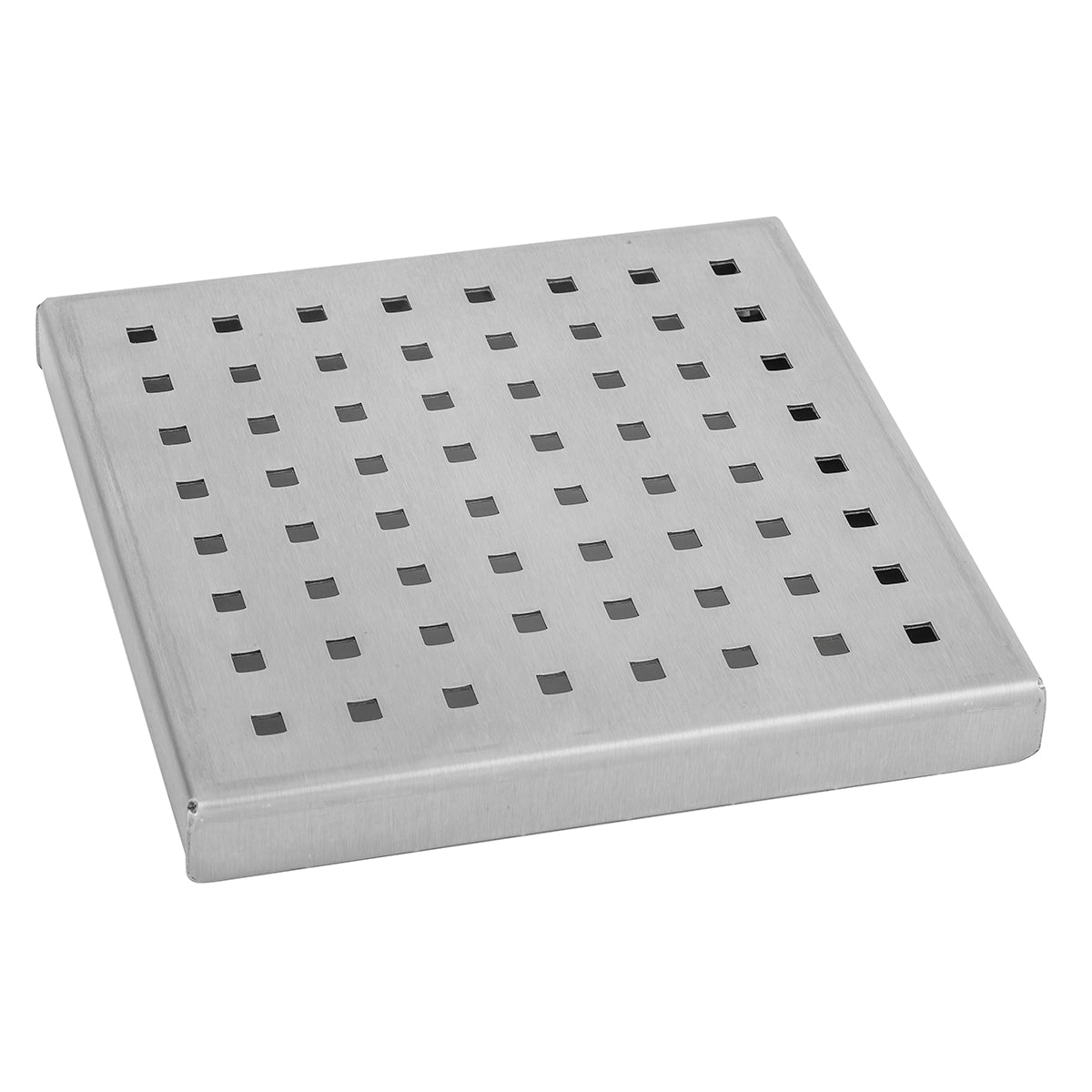 6" x 6" Square Dotted Channel Drain Grate in Multiple Finishes