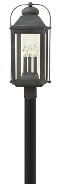 Hinkley - 1851DZ - LED Post Top/ Pier Mount - Anchorage - Aged Zinc