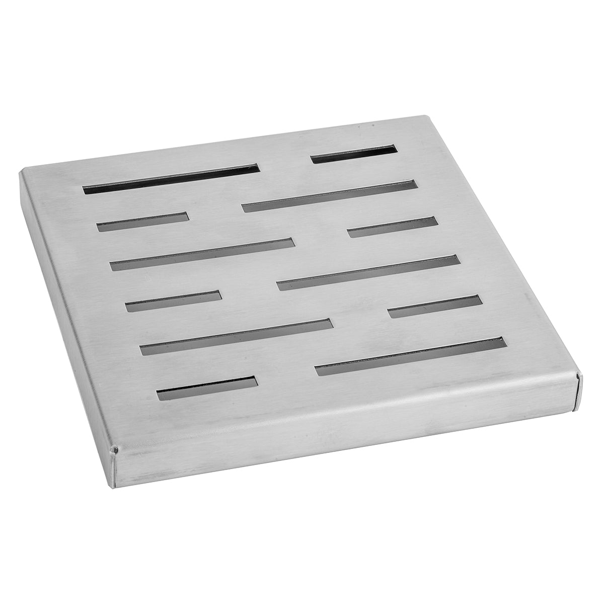 6" x 6" Slotted Channel Drain Grate in Multiple Finishes