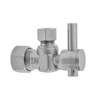 Quarter Turn Angle Pattern 5/8" O.D. Compression (FITS 1/2" Copper) x 3/8" O.D. Supply Valve with Contempo Lever Handle in Multiple Finishes - Maison&Co.