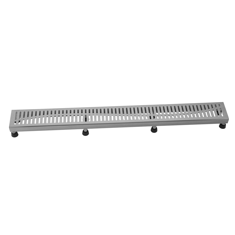 24" Channel Drain Slotted Grate in Multiple Finishes