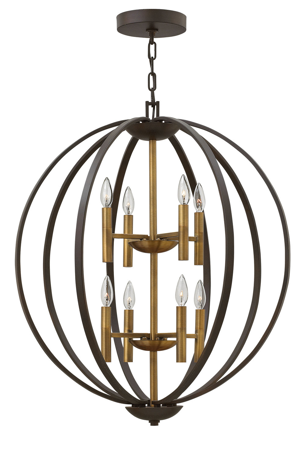 Hinkley - 3468SB - LED Foyer Pendant - Euclid - Spanish Bronze