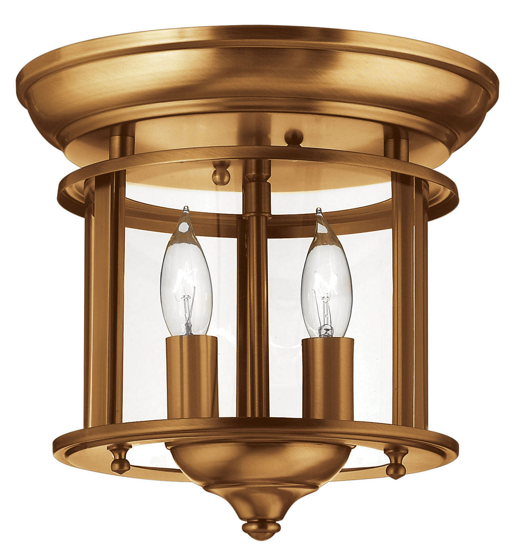 Hinkley - 3472HR - LED Flush Mount - Gentry - Heirloom Brass