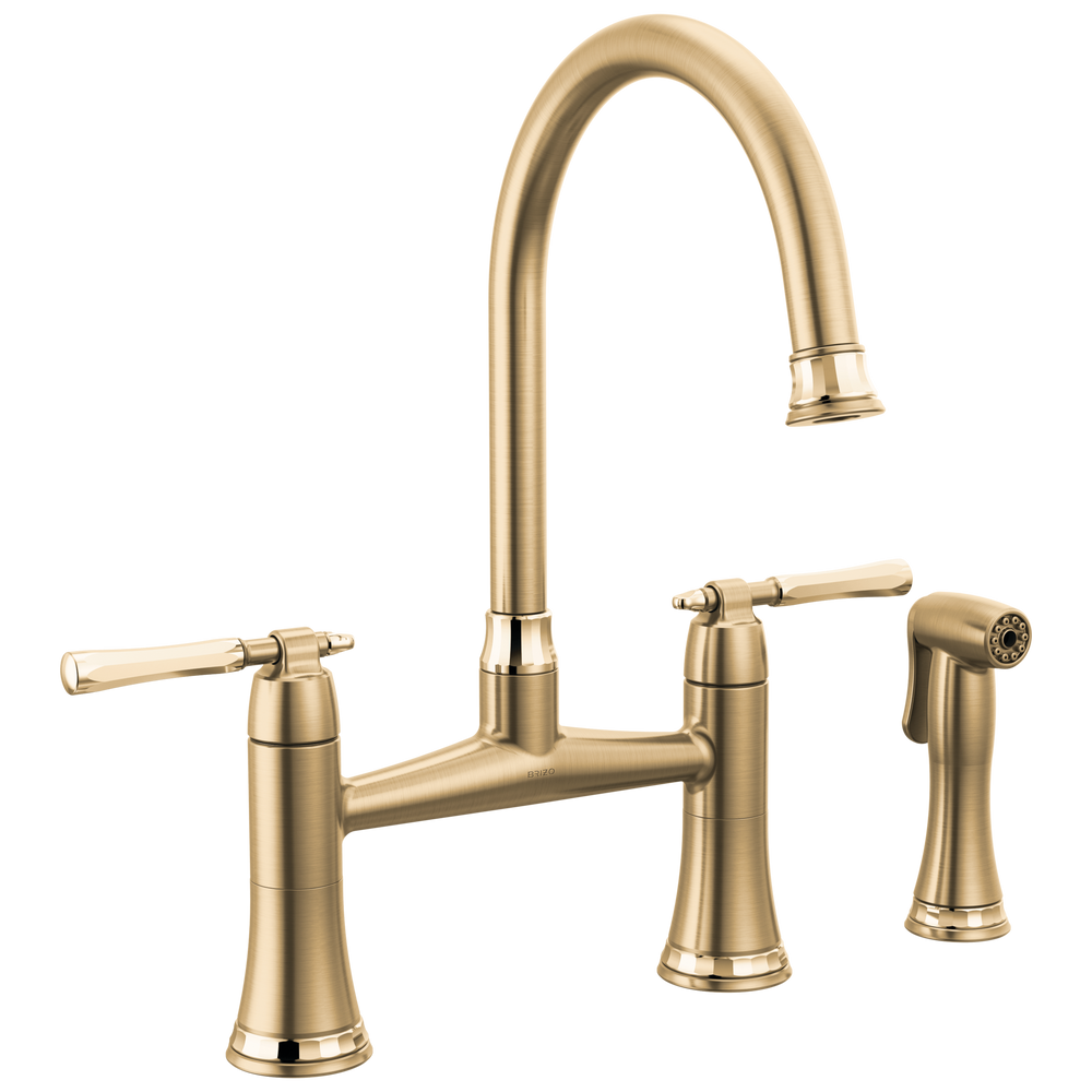 Brizo The Tulham™ Kitchen Collection by Brizo®: Bridge Kitchen Faucet with Side Spray