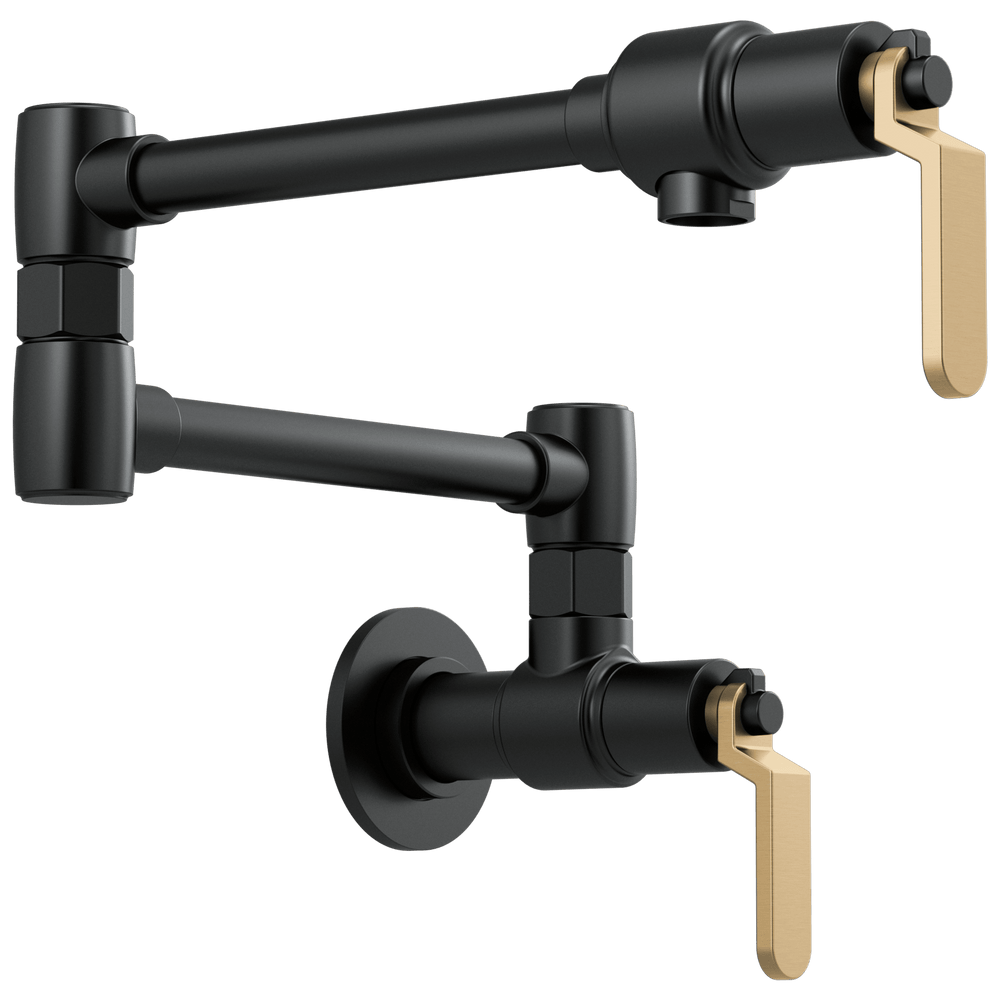 Brizo Litze®: Wall Mount Pot Filler with Industrial Handle Kit - Maison&Co.