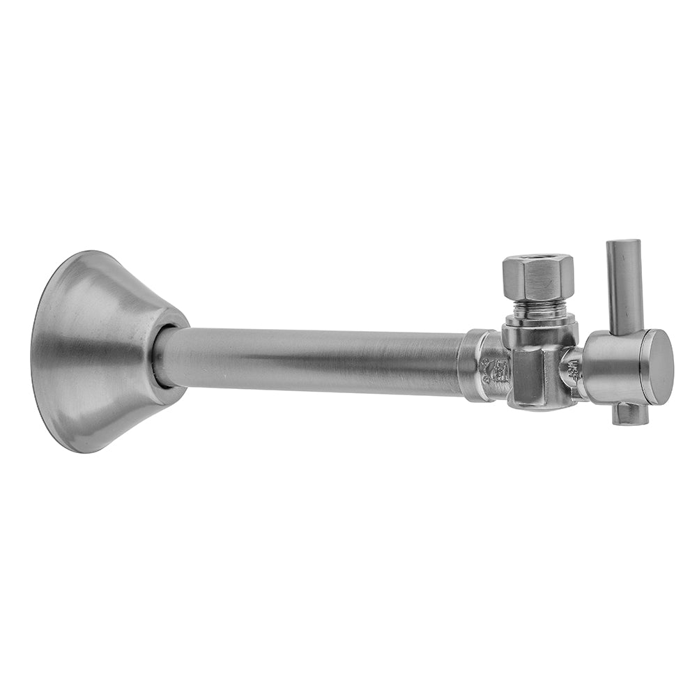 Quarter Turn 1/2" Copper (Sweat Fit) x 3/8" O.D. Outlet Angle Supply Valve with Contempo Lever Handle in Multiple Finishes - Maison&Co.