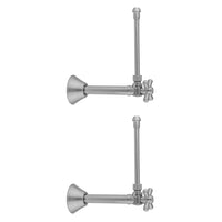 Quarter Turn Angle Pattern 1/2" Copper (Sweat Fit) x 3/8" O.D. Faucet Supply Kit with Standard Cross Handle, 20" Supply Tubes, Escutcheons in Multiple Finishes - Maison&Co.