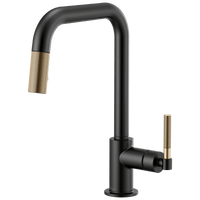 Brizo Litze®: Pull-Down Faucet with Square Spout and Knurled Handle - Maison&Co.