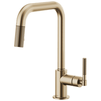 Brizo Litze®: Pull-Down Faucet with Square Spout and Knurled Handle - Maison&Co.