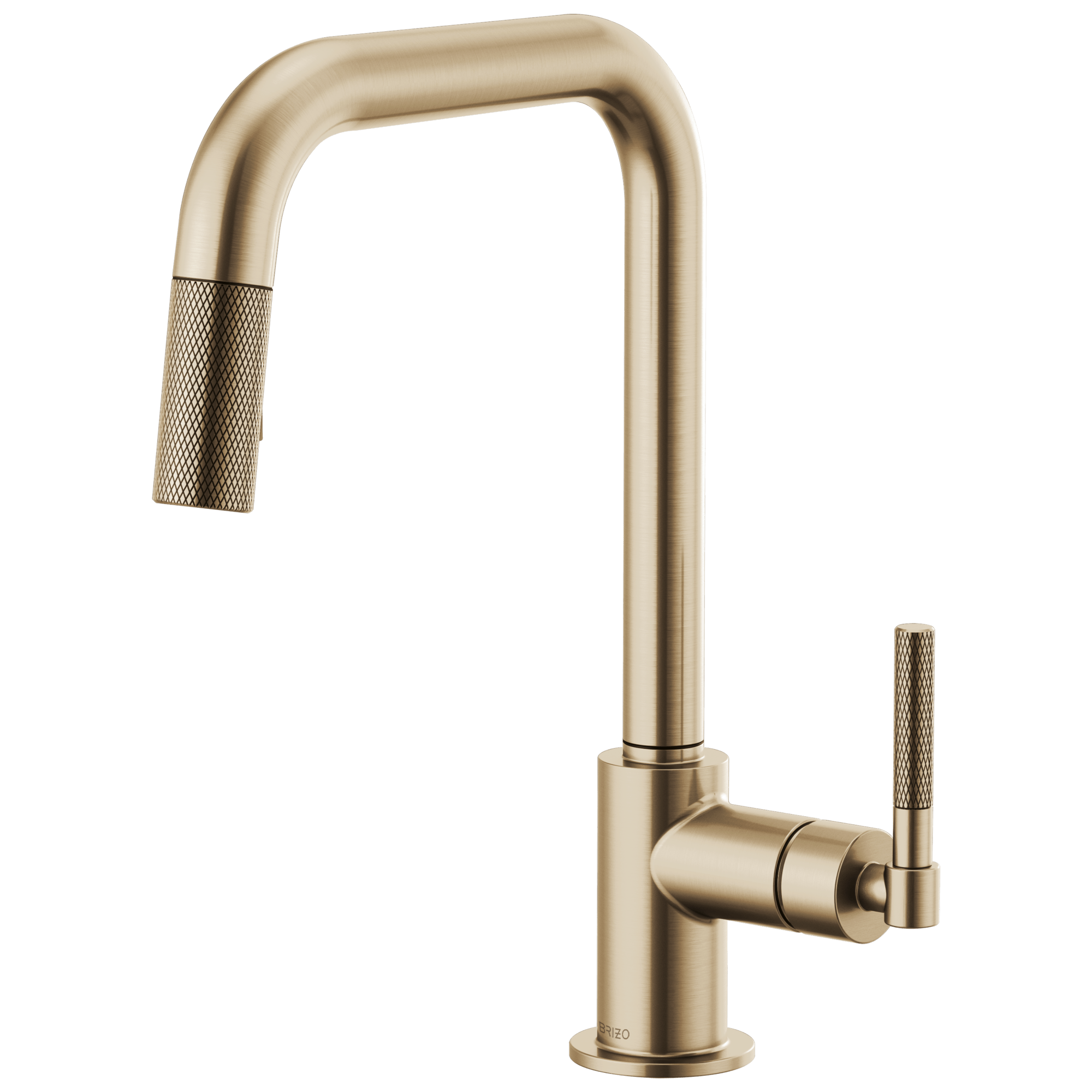 Brizo Litze®: Pull-Down Faucet with Square Spout and Knurled Handle - Maison&Co.