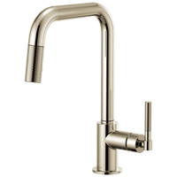 Brizo Litze®: Pull-Down Faucet with Square Spout and Knurled Handle - Maison&Co.