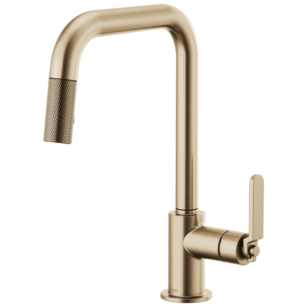 Brizo Litze®: Pull-Down Faucet with Square Spout and Industrial Handle - Maison&Co.