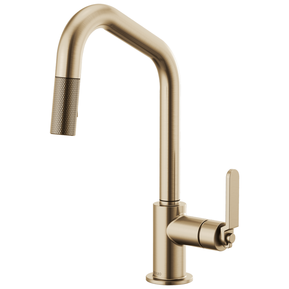 Brizo Litze®: Pull-Down Faucet with Angled Spout and Industrial Handle - Maison&Co.