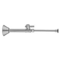 Quarter Turn Straight Pattern 1/2" Copper (Sweat Fit) x 3/8" O.D. Toilet Supply Kit with Contempo Lever Handle, 20" Supply Tube, Escutcheon in Multiple Finishes - Maison&Co.