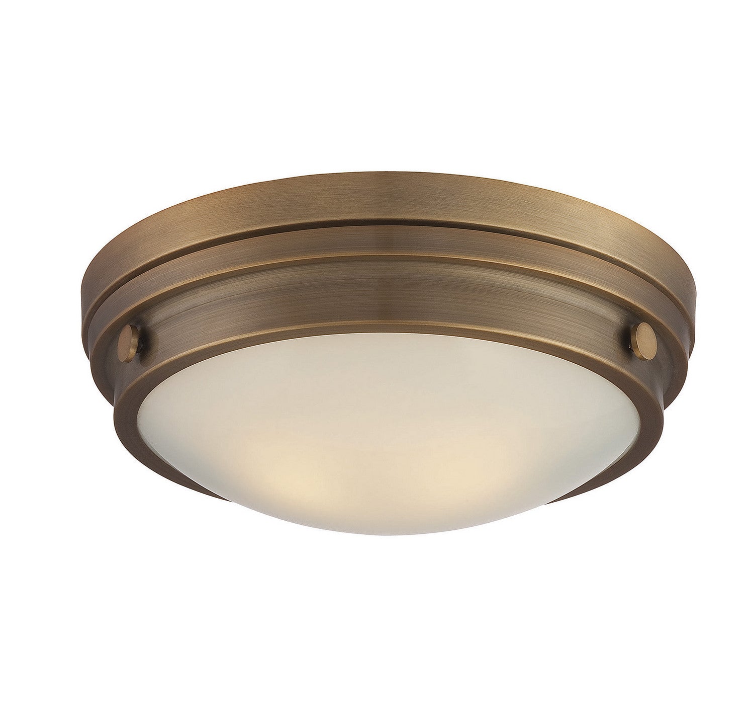 Savoy House - 6-3350-14-322 - Two Light Flush Mount - Lucerne - Warm Brass