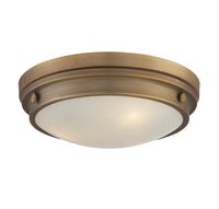 Savoy House - 6-3350-16-322 - Three Light Flush Mount - Lucerne - Warm Brass