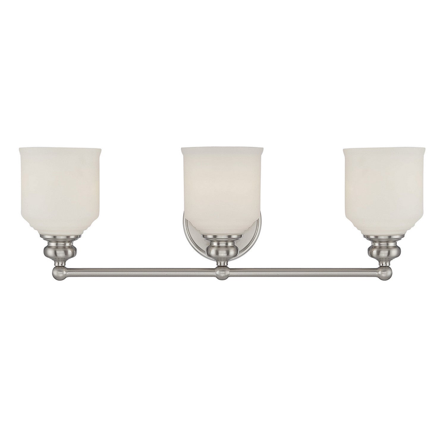 Savoy House - 8-6836-3-SN - Three Light Bath Bar - Melrose - Satin Nickel