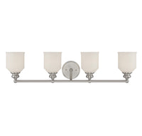 Savoy House - 8-6836-4-SN - Four Light Bath Bar - Melrose - Satin Nickel