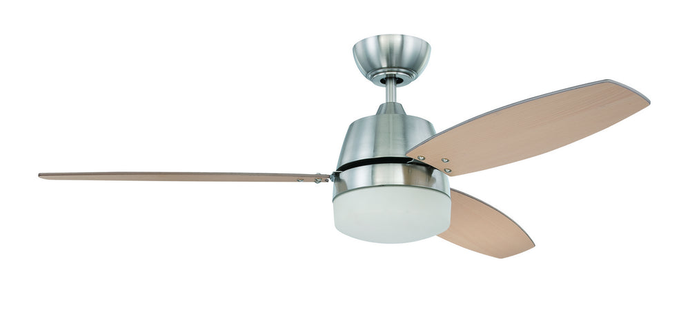 Craftmade - BEL52BNK3-LED - Beltre 52"Ceiling Fan in Brushed Polished Nickel w/Brushed Nickel-Maple Blades Finish - Beltre