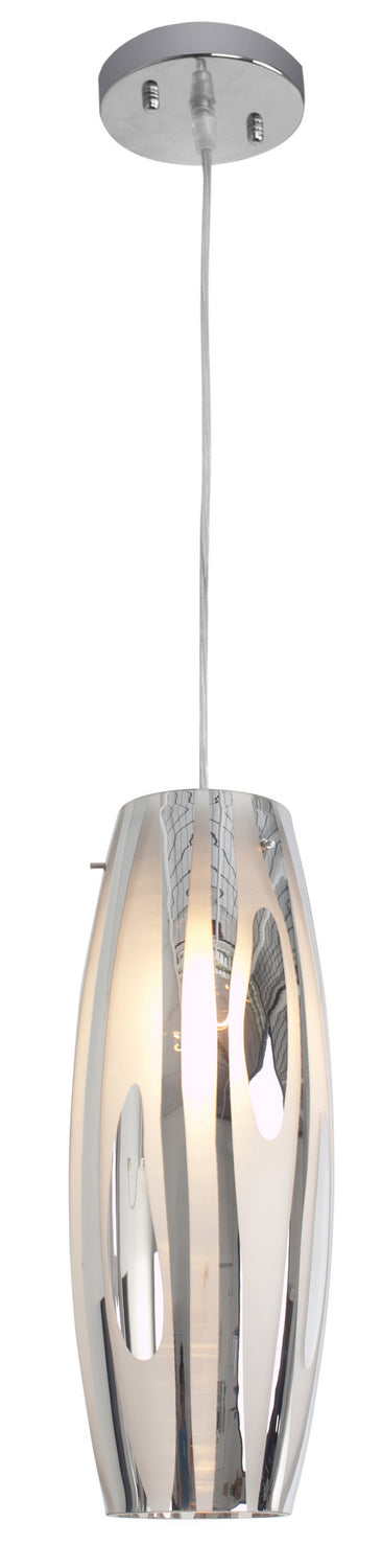 Varaluz - AC1070 - One Light Mini Pendant - Chroman Empire - Chrome