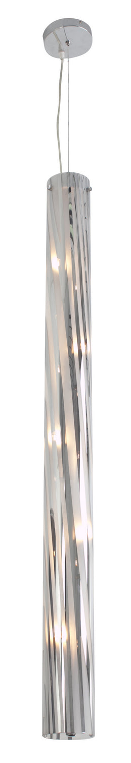 Varaluz - AC1072 - Five Light Pendant - Chroman Empire - Chrome