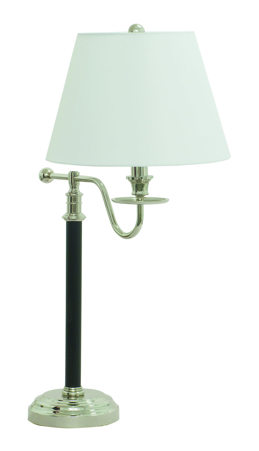 House of Troy - B551-BPN - One Light Table Lamp - Bennington - Black With Polished Nickel