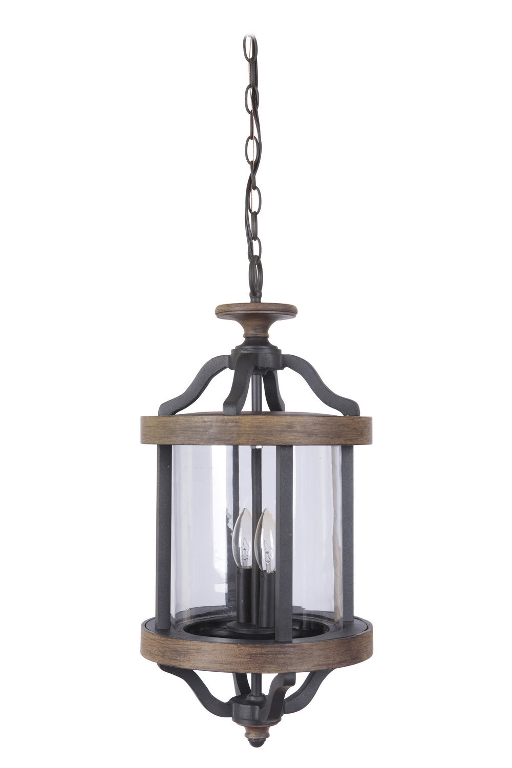 Craftmade - Z7921-TBWB - Ashwood Two Light Outdoor Pendant in Textured Black/Whiskey Barrel Finish - Ashwood