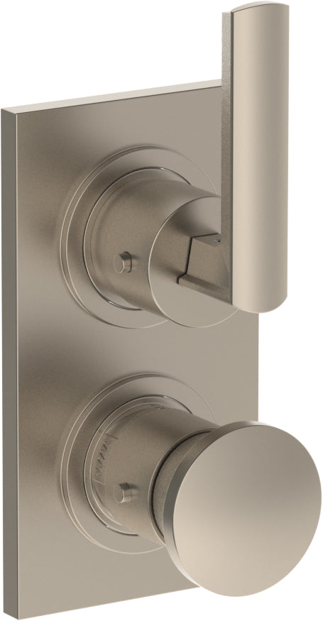 Wall Mounted Thermostatic Shower Trim With Built-In Control, 3 1/2" X 6 1/4"