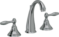 California Faucets - 6402ZB-BLKN - 8" Widespread Lavatory Faucet with ZeroDrain - Black Nickel (PVD) - Mendocino