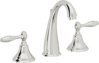 California Faucets - 6402ZB-PC - 8" Widespread Lavatory Faucet with ZeroDrain - Polished Chrome - Mendocino