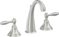 California Faucets - 6402ZB-SC - 8" Widespread Lavatory Faucet with ZeroDrain - Satin Chrome (PVD) - Mendocino