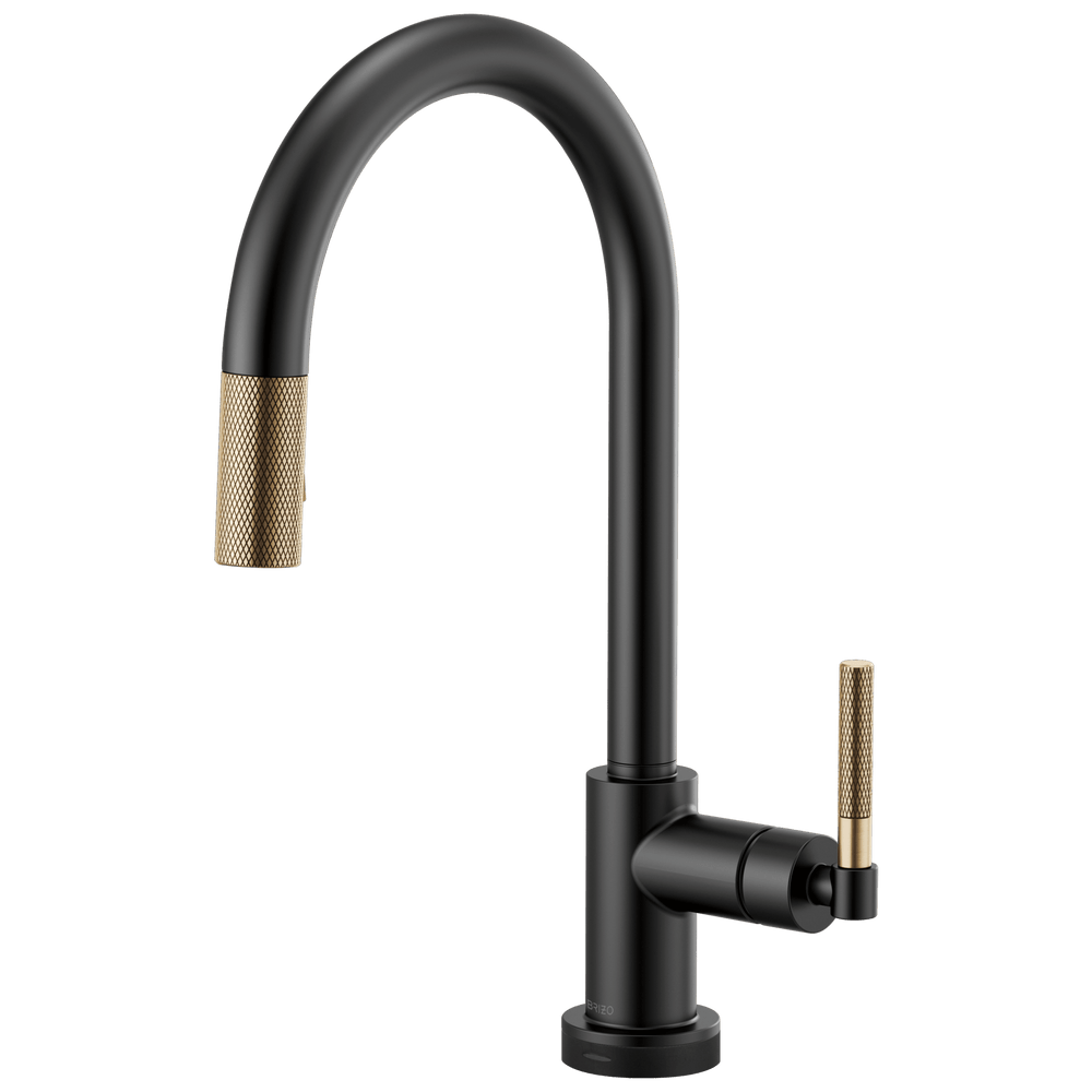 Brizo Litze®: SmartTouch® Pull-Down Kitchen Faucet with Arc Spout and Knurled Handle - Maison&Co.