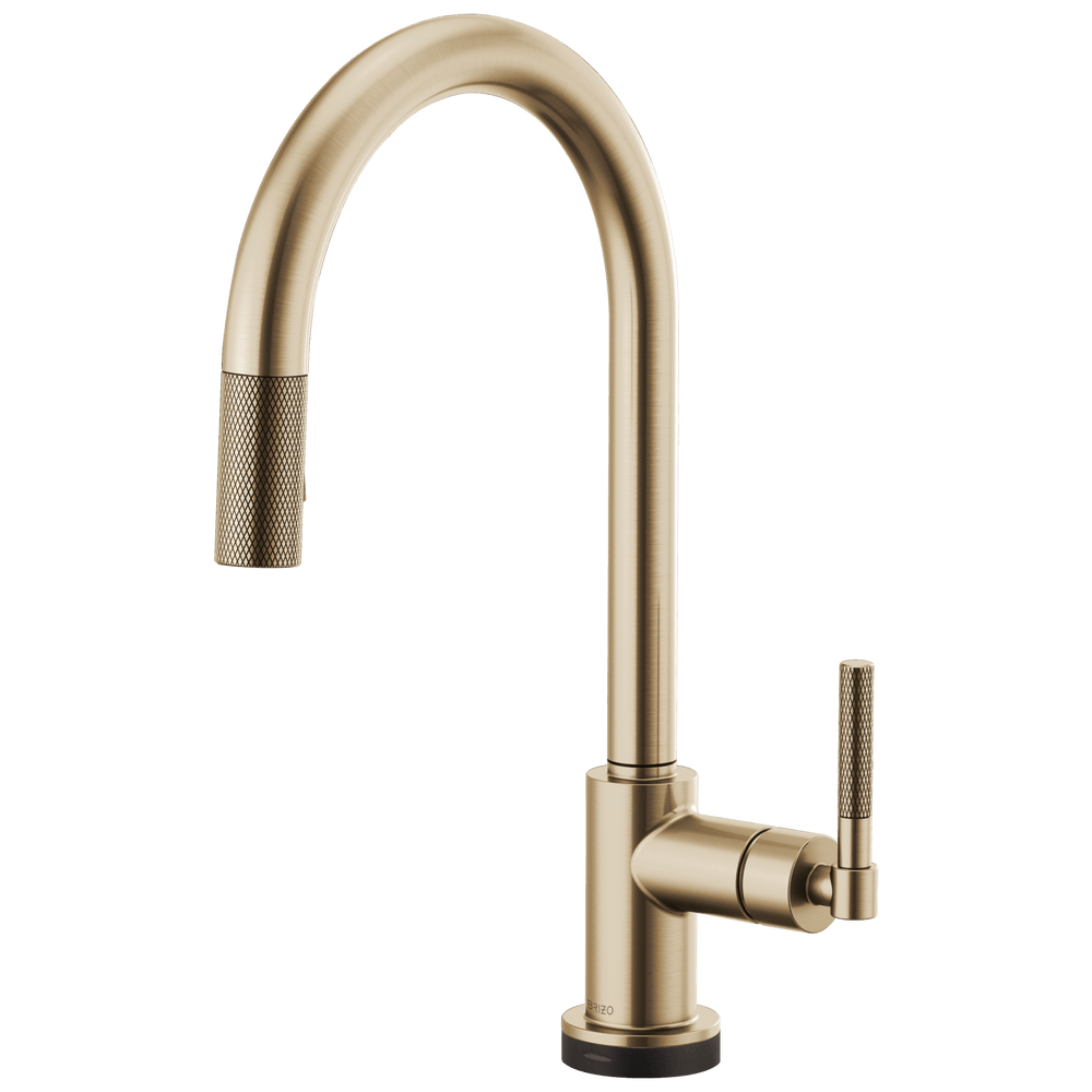 Brizo Litze®: SmartTouch® Pull-Down Kitchen Faucet with Arc Spout and Knurled Handle - Maison&Co.