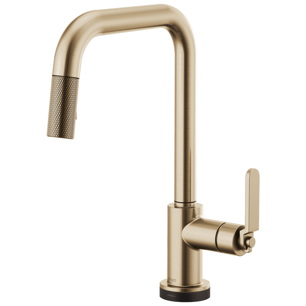 Brizo Litze®: SmartTouch® Pull-Down Kitchen Faucet with Square Spout and Industrial Handle - Maison&Co.