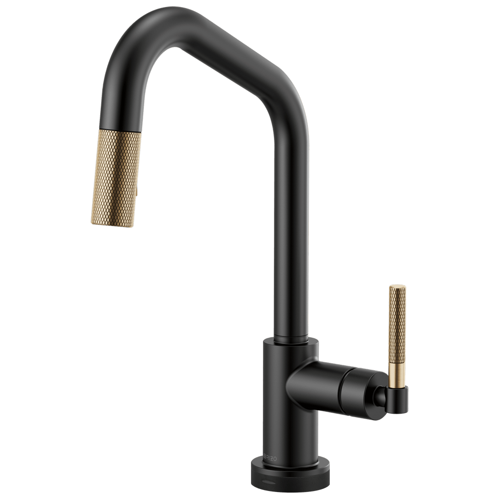 Brizo Litze®: SmartTouch® Pull-Down Kitchen Faucet with Angled Spout and Knurled Handle - Maison&Co.