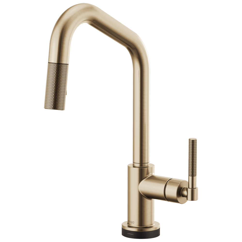 Brizo Litze®: SmartTouch® Pull-Down Kitchen Faucet with Angled Spout and Knurled Handle - Maison&Co.