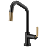 Brizo Litze®: SmartTouch® Pull-Down Kitchen Faucet with Angled Spout and Industrial Handle - Maison&Co.