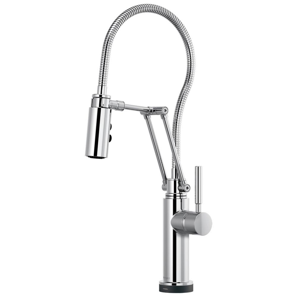 Brizo Solna®: SmartTouch® Articulating Kitchen Faucet With Finished Hose