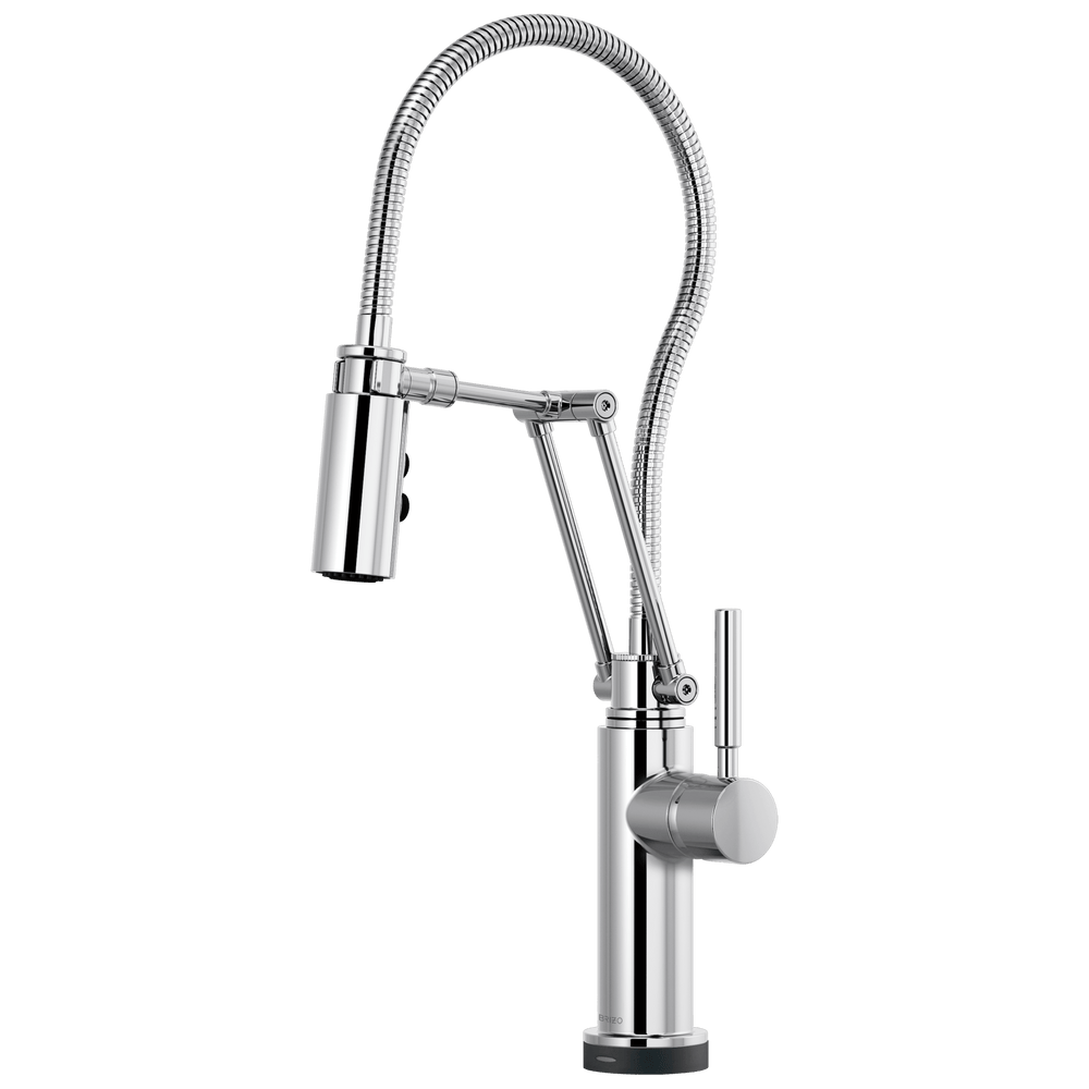 Brizo Solna®: SmartTouch® Articulating Kitchen Faucet With Finished Hose