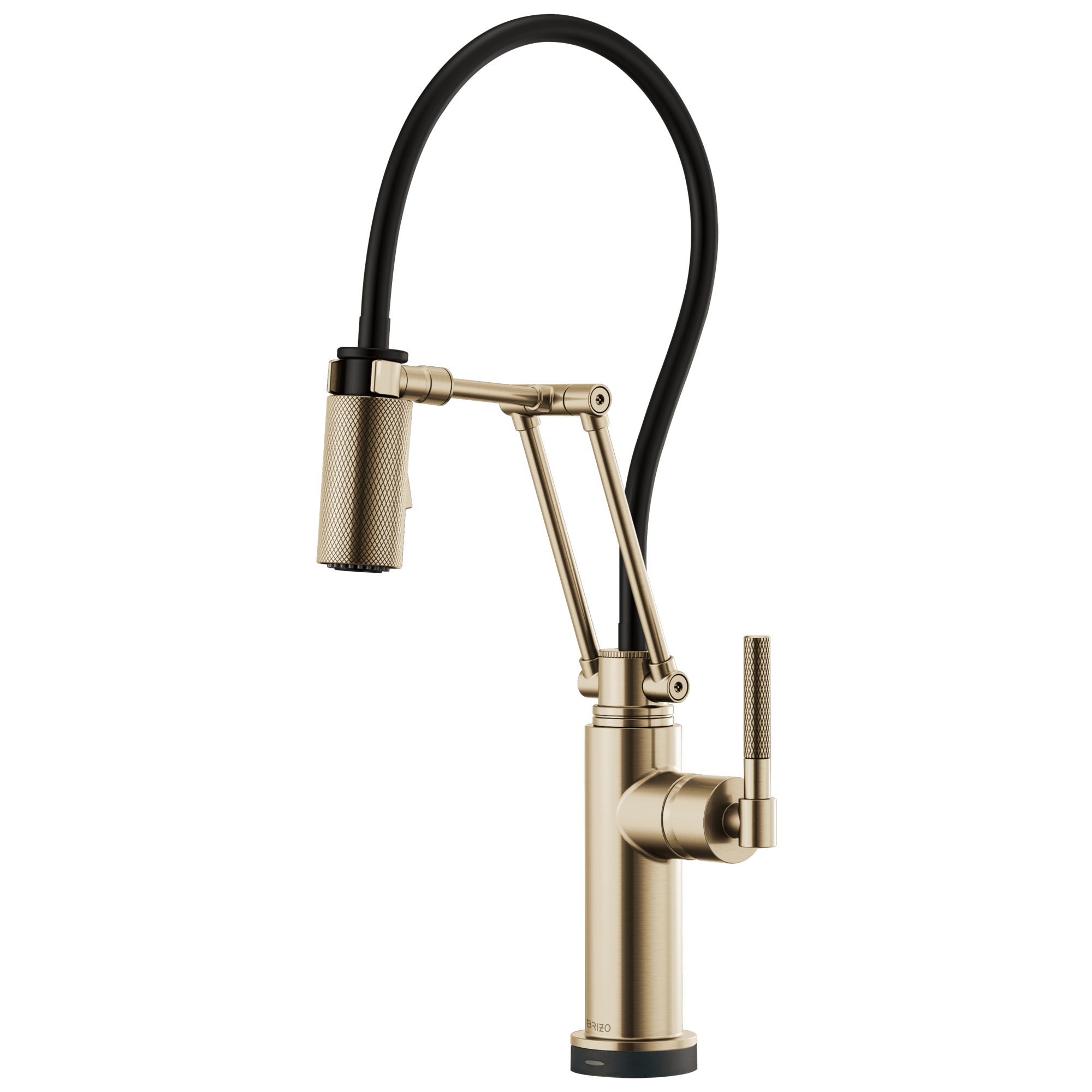 Brizo Litze®: SmartTouch® Articulating Kitchen Faucet with Knurled Handle - Maison&Co.